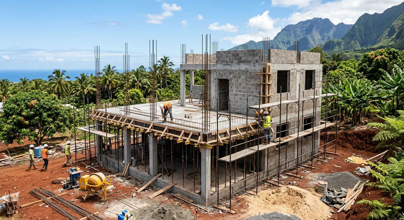 Chantier en cours F4 Saint-André